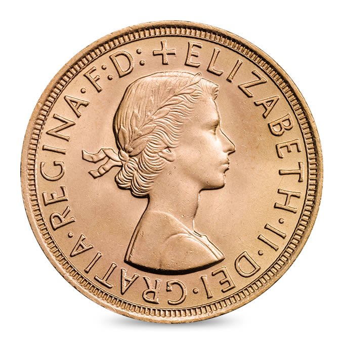 Regno Unito - Elizabeth II, Gold Sovereign, 1957