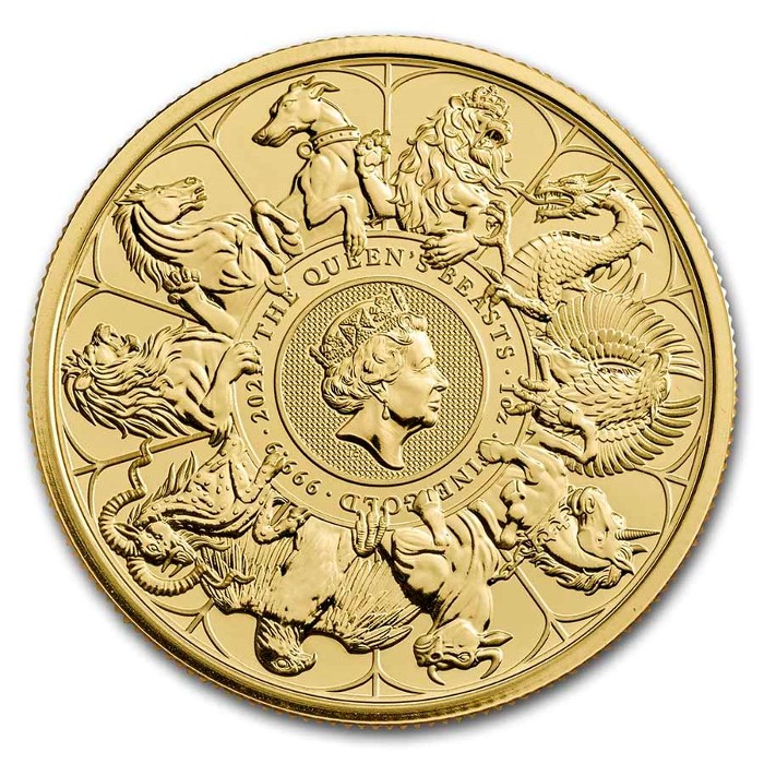 Great Britain - Gold Coin 1 oz Queen's Beasts, 2021