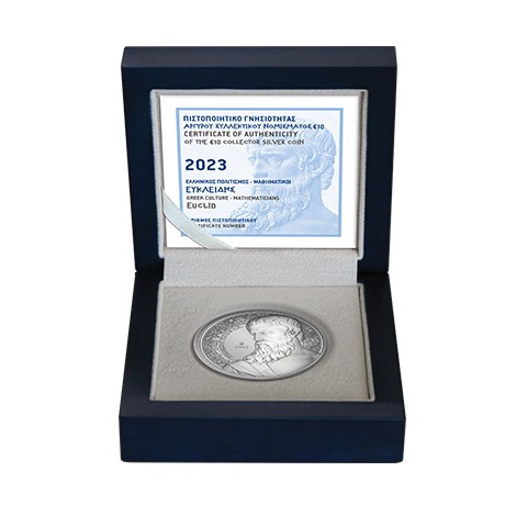 Grece - 10 euro silver, MATHEMATICIANS - EUCLID, 2023