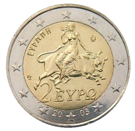 Grecia - 2 Euro, Europa 2003