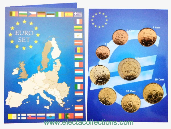 Griechenland  - Kompletter  Kursmünzensatz, 2010 (BU in folder)