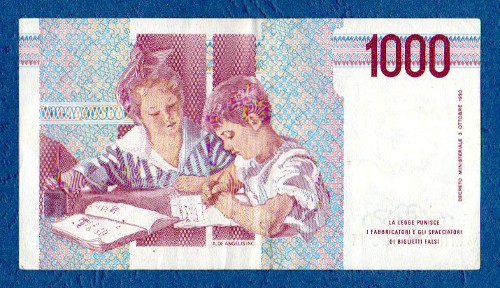 Italien - 1000 Lire 1990