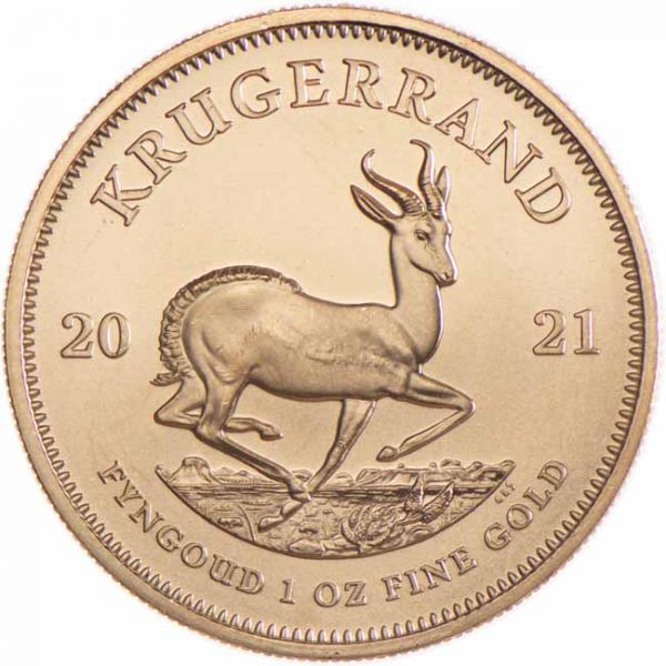 South Africa - Gold coin BU 1 oz, Krugerrand, 2021