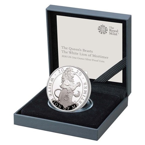 Great Britain - 1 oz silver proof, Lion of Mortimer, 2020