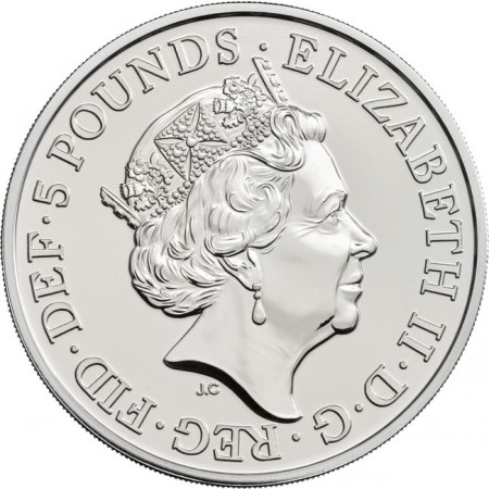 Großbritannien - 5 pounds, Lion of England, 2017 (BU)