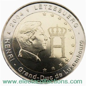 Luxemburgo - 2 euro, Gran Duque, 2004