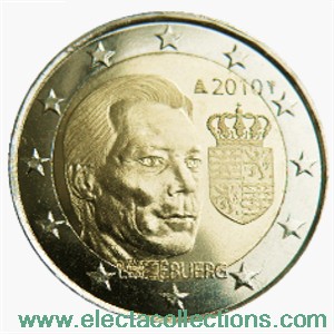 Luxemburgo - 2 euro, Escudo de Armas del Gran Duque, 2010