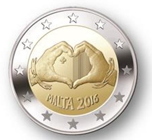 Malta – 2 Euro, Love, 2016 (unc)