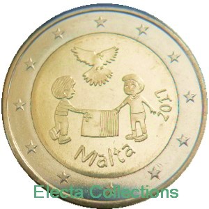 Malte - 2 Euro, PEACE, 2017 (unc)
