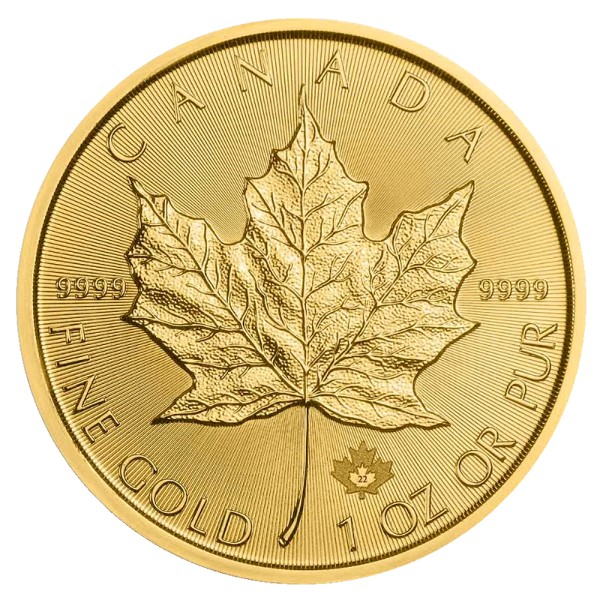Canada - Moneda de oro BU 1 oz, Maple Leaf, 2022