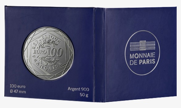 Γαλλία - 100 Ευρώ αργυρό BU, Marianne - Αδελφοσύνη, 2019
