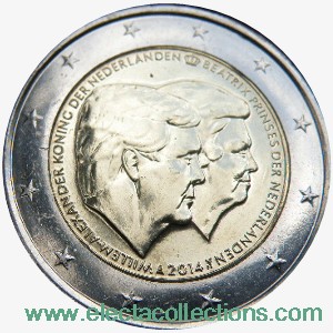 Netherlands – 2 Euro, The Double Portrait, 2014 (bag of 10)
