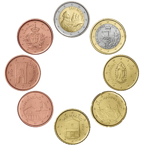San Marino - Official euro coins Set BU 2017