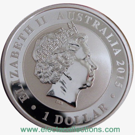Australia - Moneta d'argento fior di conio 1 oz Kookaburra,  2015