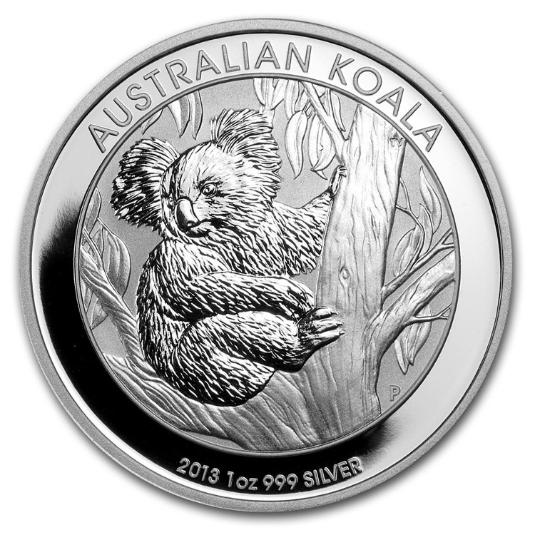 Australia - Silver coin BU 1 oz, Koala, 2013