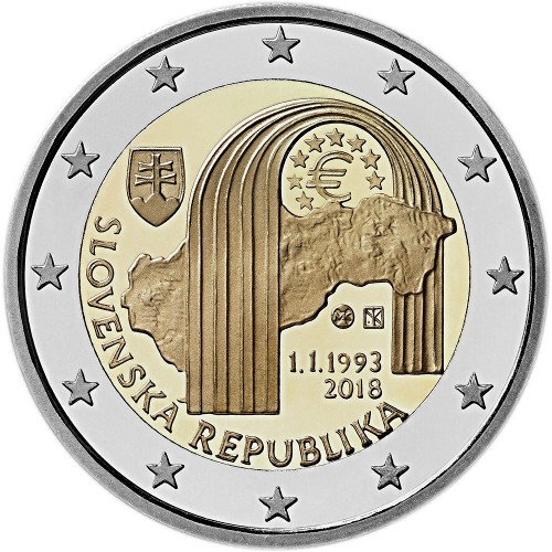Σλοβακία – 2 Ευρώ, ΙΔΡΥΣΗ ΤΗΣ ΔΗΜΟΚΡΑΤΙΑΣ, 2018