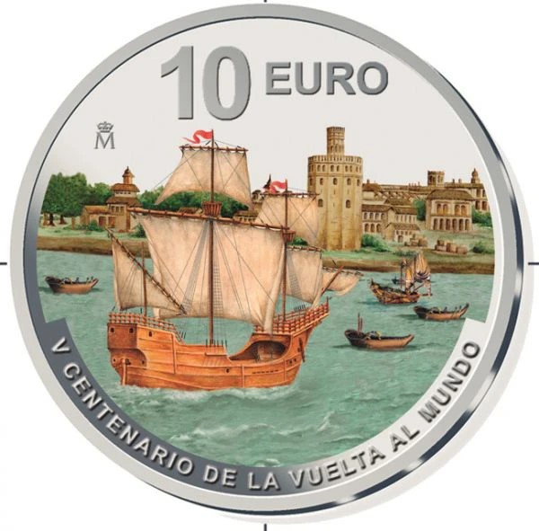 Spagna - 10 Euro Argento, Circumnavigation - Return to Spain, 2022