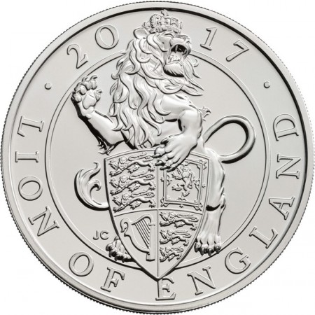 Gran Bretana - 5 pounds, Lion of England, 2017 (BU)