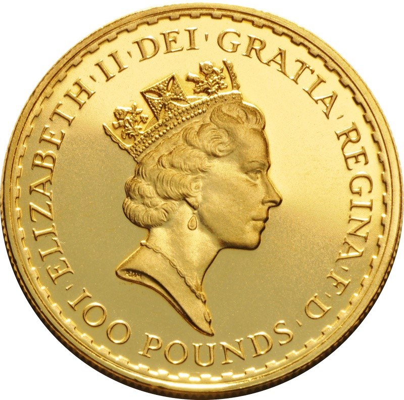 Gran Bretana - Moneda de oro BU 1 oz, Britannia, 1987