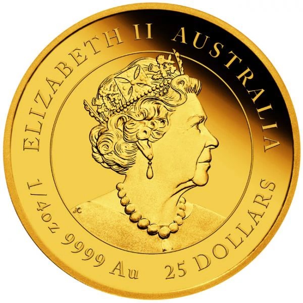Australia - Gold coin 1/4 oz, Year of the Tiger, 2022 (PROOF)
