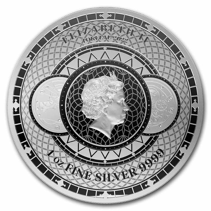 Tokelau - Moneta d'argento fior di conio 1 oz CHRONOS 2022