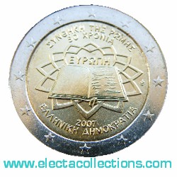 Griechenland - 2 Euro Gedenkmünze, Römische Verträge, 2007