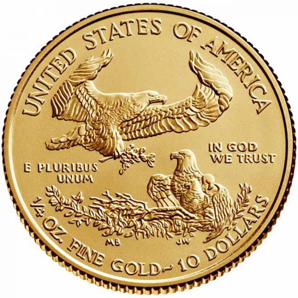Stati Uniti - Gold coin BU 1/4 oz, American Eagle, 2021