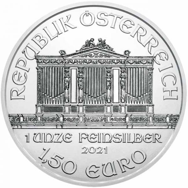 Austria - 1,50 Euro Vienna Philharmonica, Argento, 2021