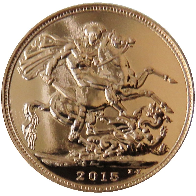 Great Britain - Elizabeth II, Gold Sovereign BU, 2015