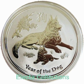 Australia - Silver coin BU 1 oz, Year of the Dog, 2018